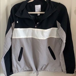 Black, White, Gray Full Tilt Windbreaker